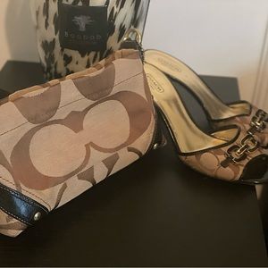 Coach CC mule heels and Coach Bag